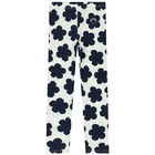 Girls Ivory Boke Flower Leggings, 1, hi-res
